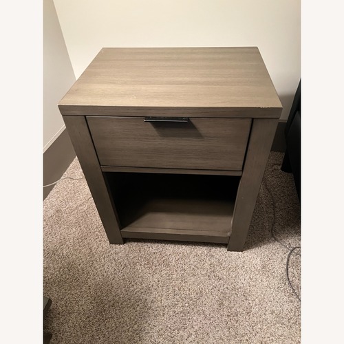 Used Light Brown Wood Nightstand for sale on AptDeco