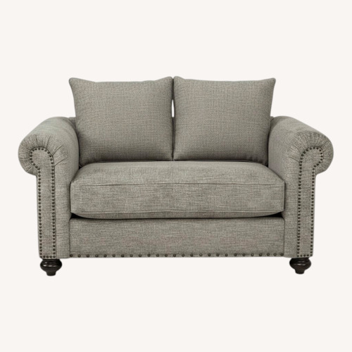 Used Light Gray Fabric Loveseat for sale on AptDeco