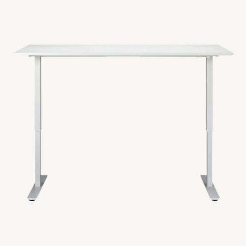 Used IKEA Trotten Sit/ Stand Desk White Desk for sale on AptDeco