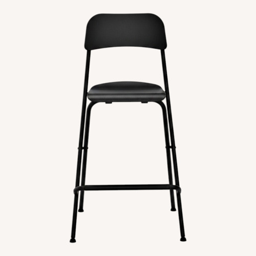 Used IKEA FRANKLIN Black Metal Stools for sale on AptDeco