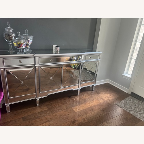 Used Duchess Silver Mirrored Glass Sideboard for sale on AptDeco
