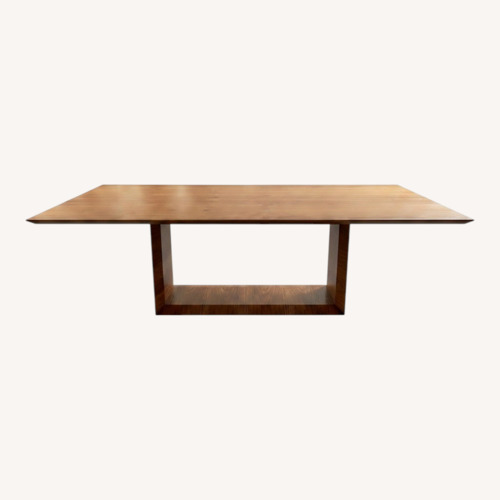 Used Modloft Modern Furniture Walnut Brown Dining Table for sale on AptDeco