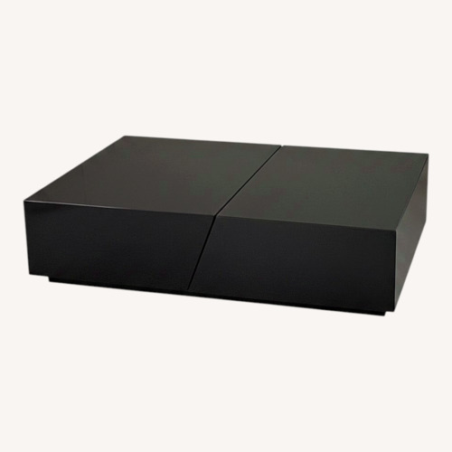 Used Sherwood Studios Sliding Black Coffee Table for sale on AptDeco