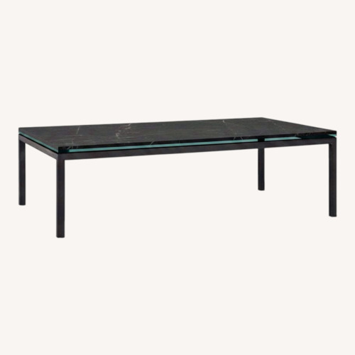 Used Parsons Black Stone Coffee Table for sale on AptDeco