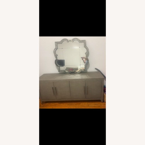 Used Restoration Hardware Shagreen Light Gray Sideboard for sale on AptDeco