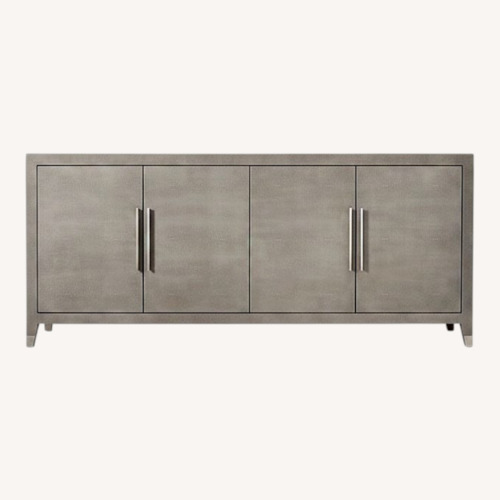 Used Restoration Hardware Shagreen Light Gray Sideboard for sale on AptDeco