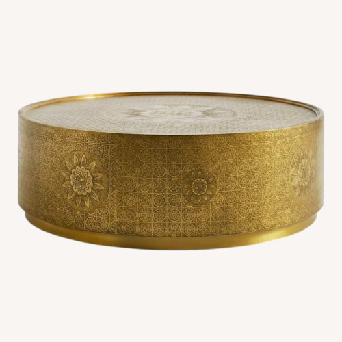 Used Anthropologie Embossed Cisse Coffee Table for sale on AptDeco