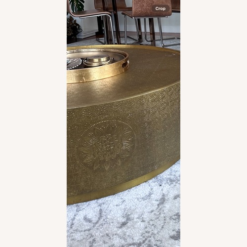 Used Anthropologie Embossed Cisse Coffee Table for sale on AptDeco
