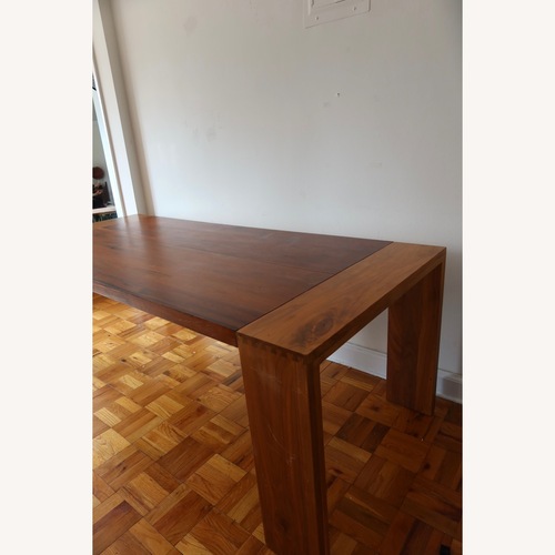 Used Crate & Barrel Sobro 86" Walnut Dining Table for sale on AptDeco