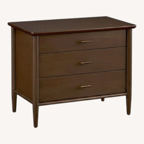 Used Bassett Copenhagen Dark Brown Walnut Nightstands for sale on AptDeco