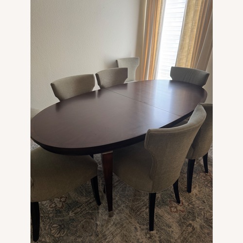 Used Thomasville Dining Table + Crate & Barrel Chairs for sale on AptDeco