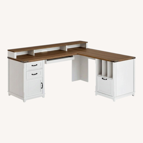 Used White Wood Desk for sale on AptDeco