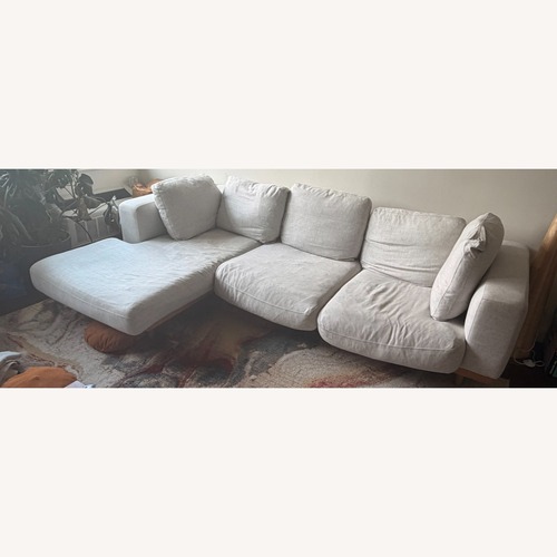 Used West Elm Newport 2-Piece Chaise Modular Sofa for sale on AptDeco