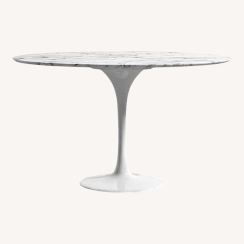 Used Rove Concepts White Marble Dining Table for sale on AptDeco