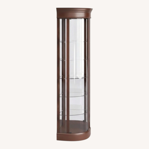 Used Pulaski Rounded Corner Curio Cabinet  for sale on AptDeco