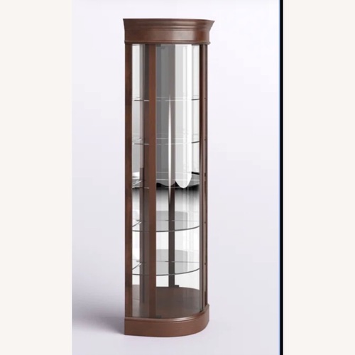 Used Pulaski Rounded Corner Curio Cabinet  for sale on AptDeco