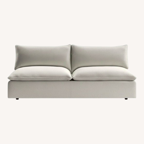Used Lotus White 2 Seater Armless Sofa for sale on AptDeco