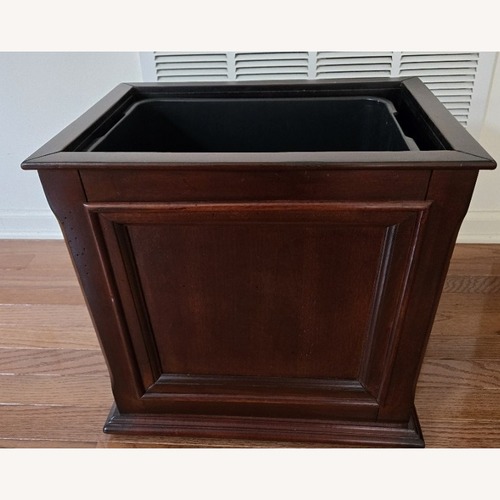 Used Vintage/Antique Heavy Wooden Dustbin for sale on AptDeco