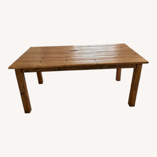 Used Rustic/Shabby Chic Reclaimed Boatwood Dining Table for sale on AptDeco