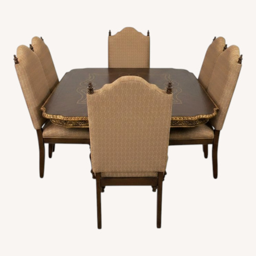 Used Philippe Langdon Dining Table & 7 Chairs for sale on AptDeco