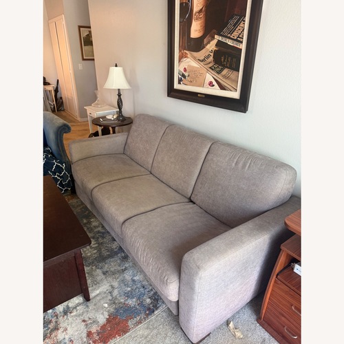 Used Light Gray Fabric 3+ Seater Sofa for sale on AptDeco