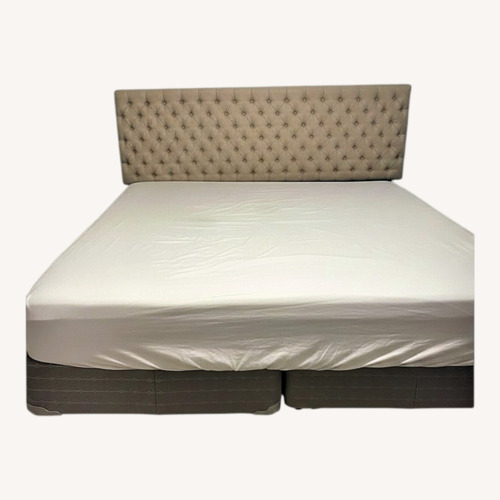 Used Fabric King Bed for sale on AptDeco