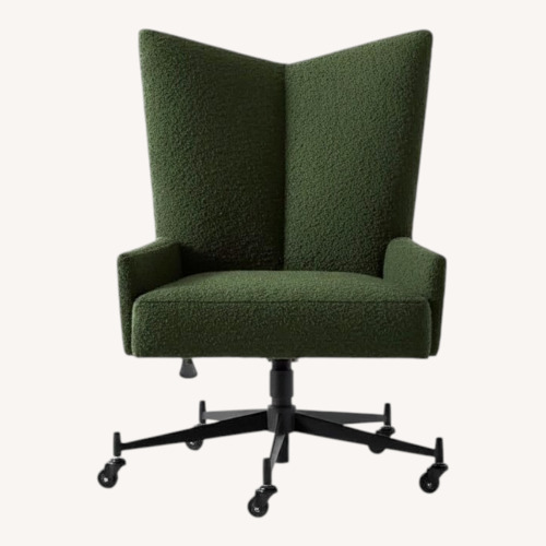 Used CB2 Bowtie Green Office Chair for sale on AptDeco
