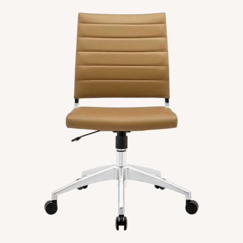 Used Modway Light Brown Adjustable Office Chair for sale on AptDeco