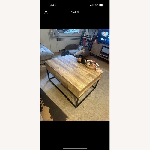 Used Lift Top Wood Coffee Table for sale on AptDeco