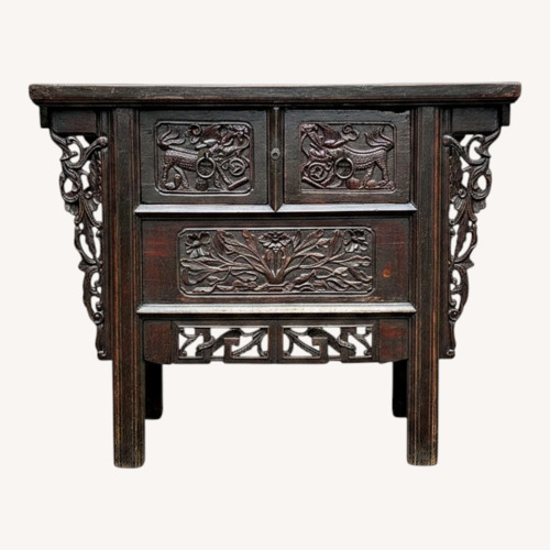 Used Decorative Wood Side Table  for sale on AptDeco