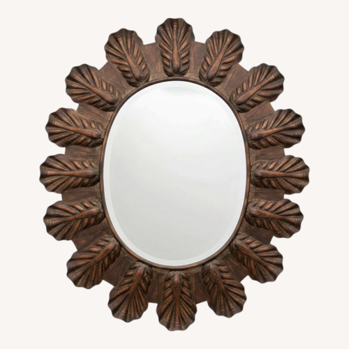 Used Large Bronze Leaf Mirror for sale on AptDeco