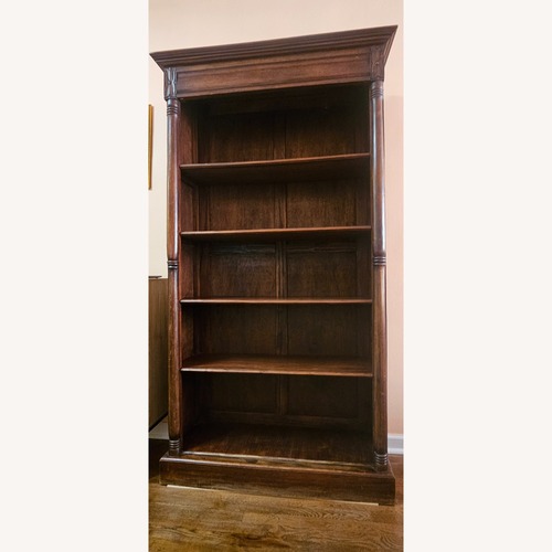 Used Vintage/Antique Dark Brown Wood Bookcase for sale on AptDeco