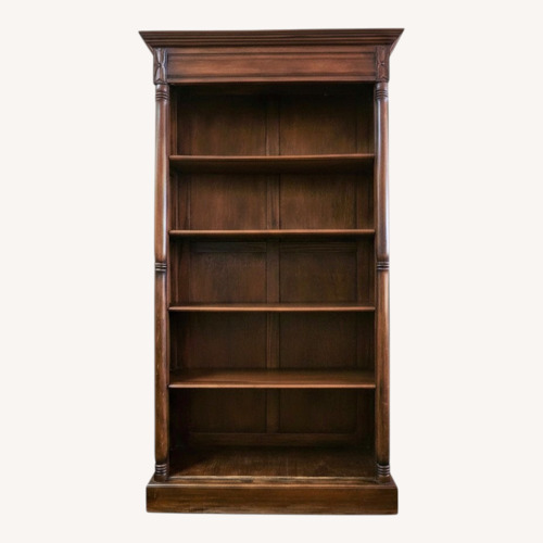 Used Vintage/Antique Dark Brown Wood Bookcase for sale on AptDeco