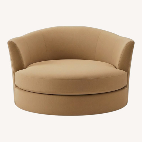 Used Z Gallerie Cuddler Swivel Chair for sale on AptDeco