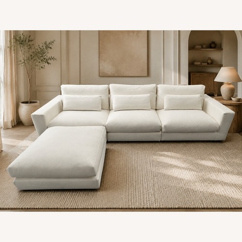 Used Restoration Hardware Lugano Sectional | Italy | Performance Natural for sale on AptDeco