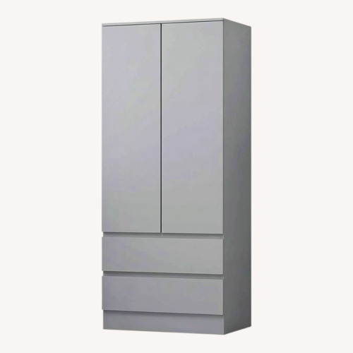 Used Light Gray Armoire for sale on AptDeco