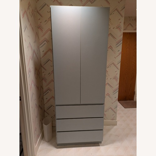 Used Light Gray Armoire for sale on AptDeco