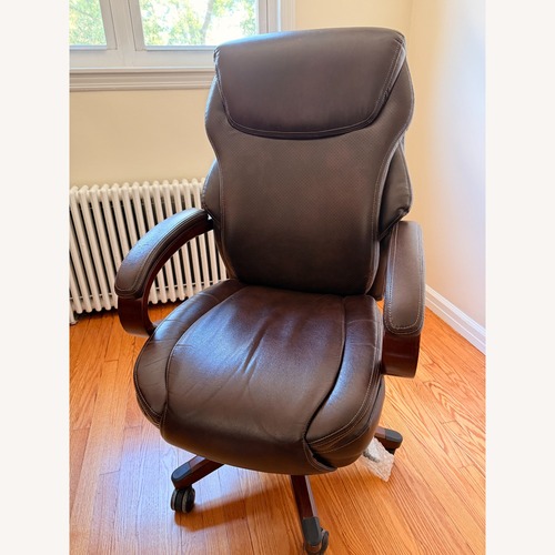 Used Raymour & Flanigan Dark Brown Office Chair for sale on AptDeco