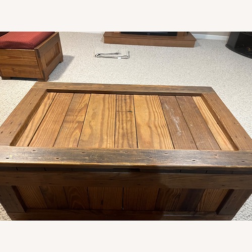 Used This End Up Natural Wood Chest for sale on AptDeco