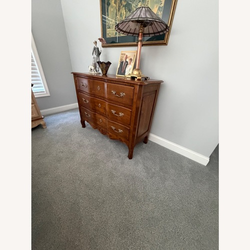 Used Ethan Allen Dark Brown Wood Dresser for sale on AptDeco