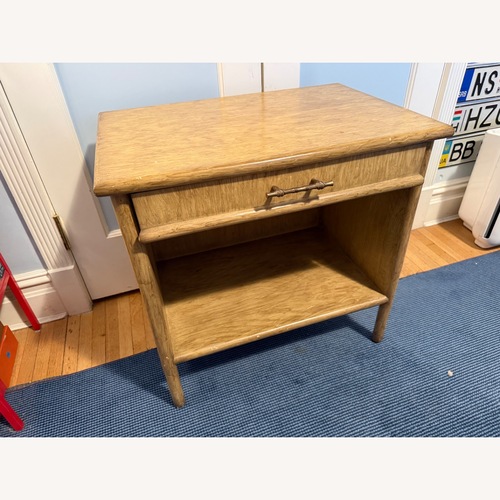Used Vintage/Antique Light Brown Wood Nightstand for sale on AptDeco
