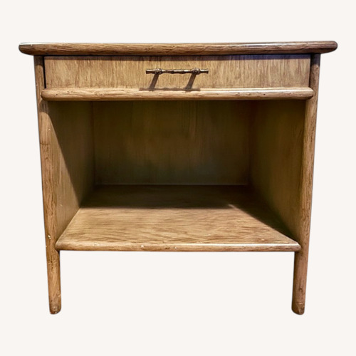 Used Vintage/Antique Light Brown Wood Nightstand for sale on AptDeco