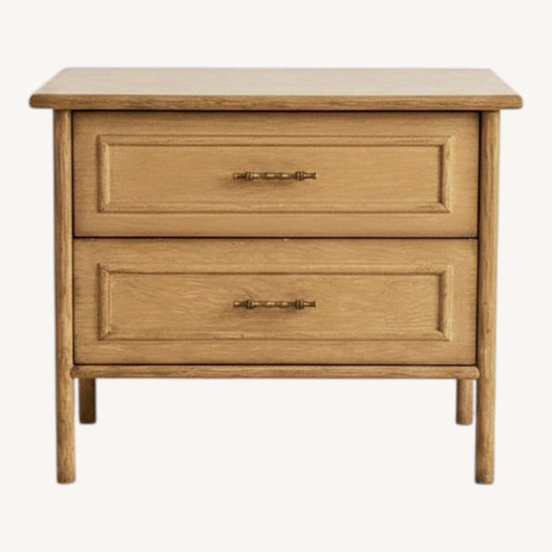 Used Vintage Light Brown Wood Nightstand for sale on AptDeco