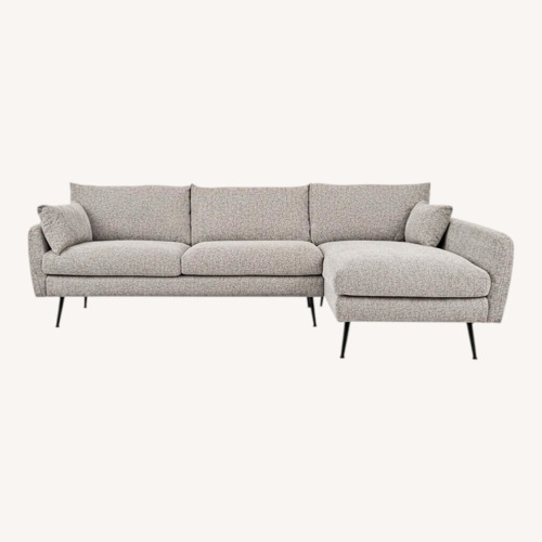 Used Albany Park Light Gray Right Facing Sectional for sale on AptDeco