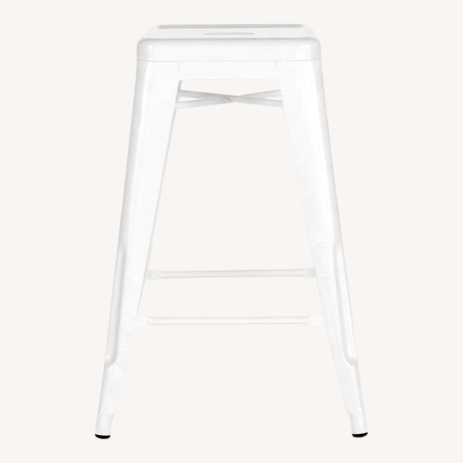 Tolix Marais White Metal Stools (Set of 4) - image-0