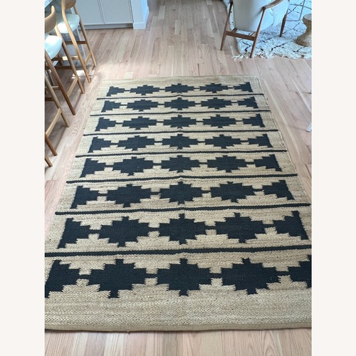 Used Rejuvenation Bowen Jute & Wool Flatweave Rug 6' x 9' for sale on AptDeco