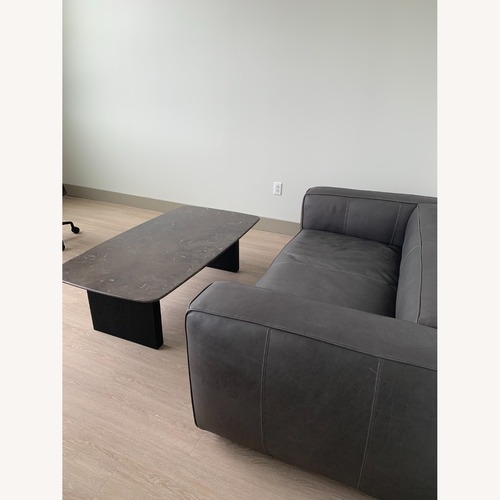 Used Arhaus Saint Germain Dark Brown Marble Coffee Table for sale on AptDeco