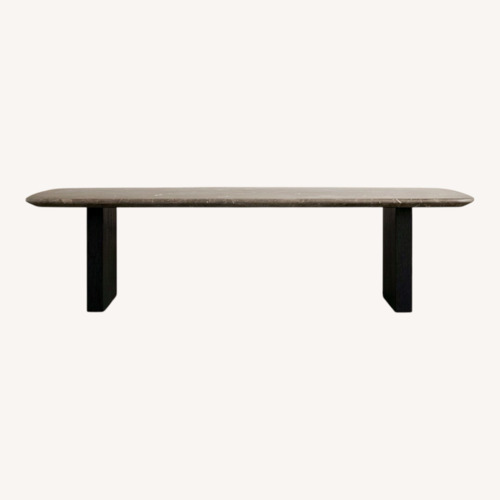 Used Arhaus Saint Germain Dark Brown Marble Coffee Table for sale on AptDeco