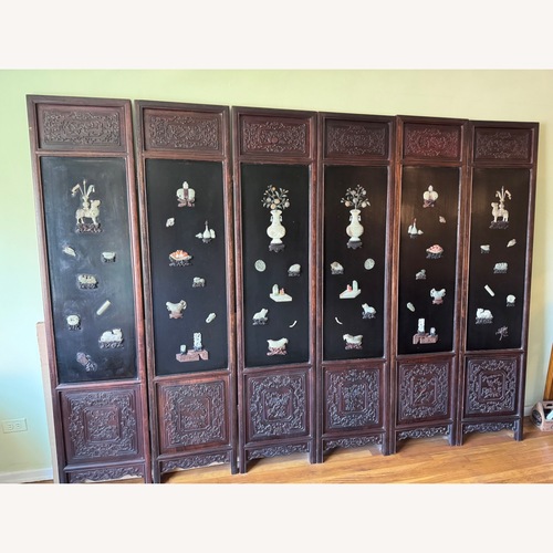 Used Vintage/Antique Dark Brown Wood Wall Art for sale on AptDeco