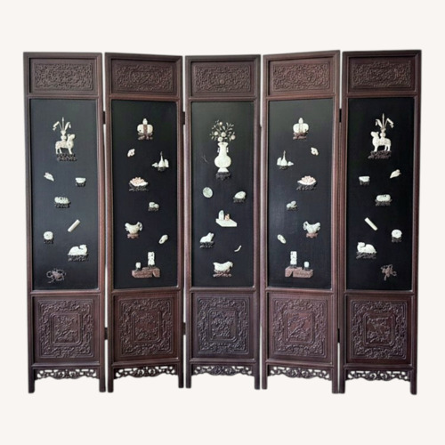 Used Vintage/Antique Dark Brown Wood Wall Art for sale on AptDeco